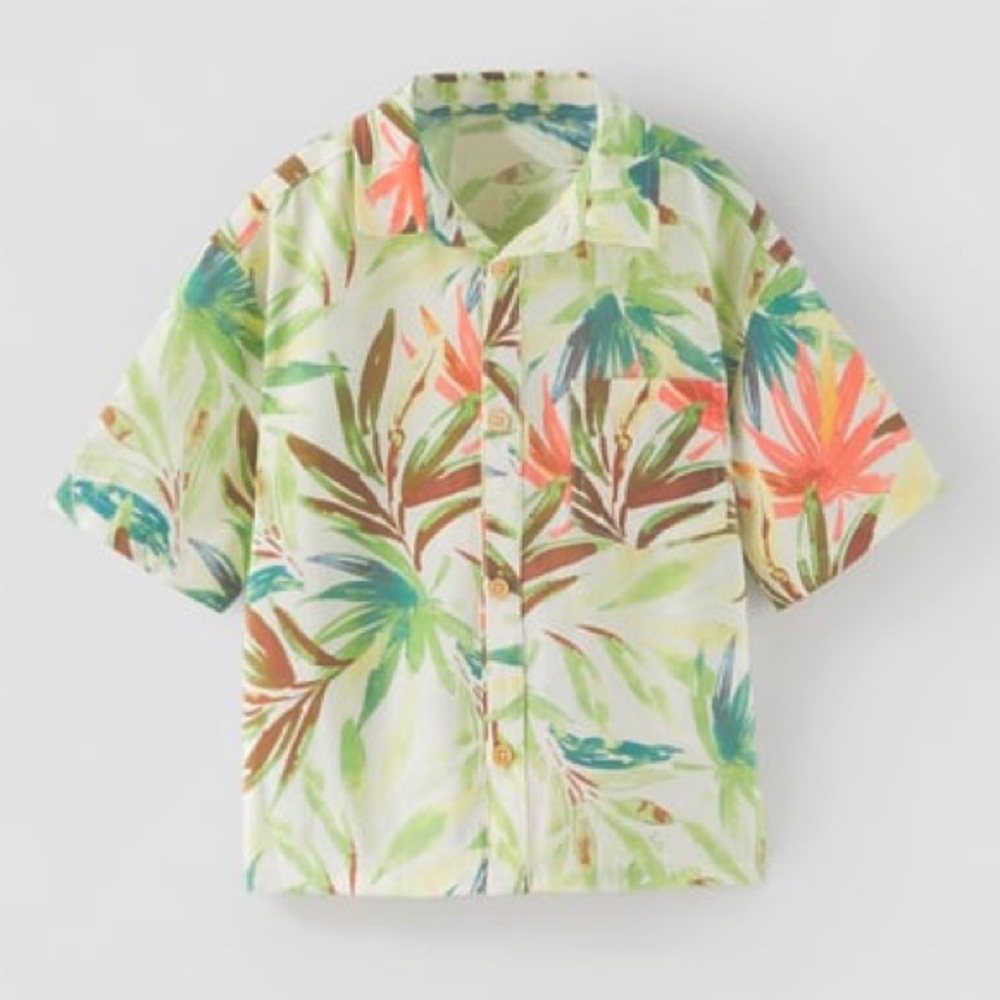 Size 4-5 years Zara floral shirt